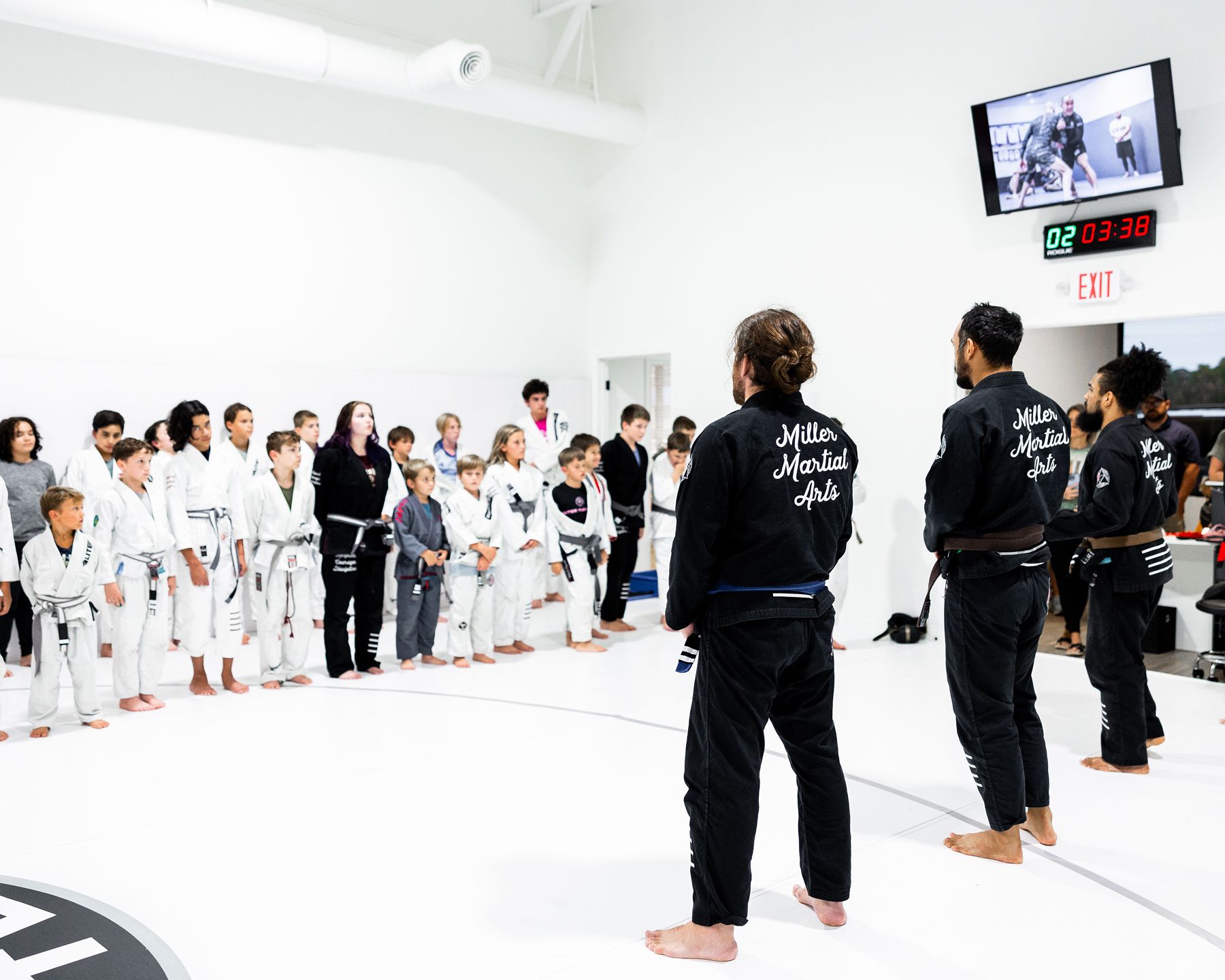 Coaching at Miller Martial Arts